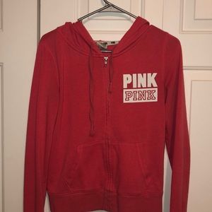 vs pink zip up